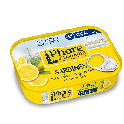 Sardines** Huile Olive Citron 102 G