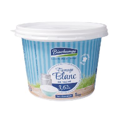 Fromage Blanc Vache 3.6% Mg Kg De France