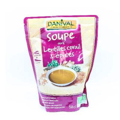 Soupe Lentilles Corail Epices 500ml De France