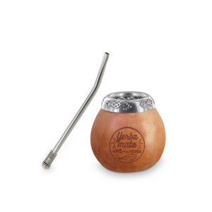 Paille Et Calebasse Pour Mate 200 Ml